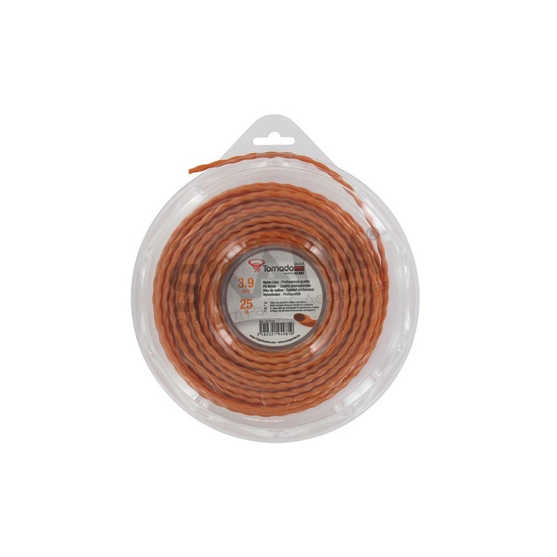 Hilo de nailon 3,90 mm donut 25 m OZAKI Cutting™ Tornado Pro AluCut trenzado EUREKA Hilo de nailon 3,90 mm donut 25 m OZAKI Cutting™ Tornado Pro AluCut trenzado EUREKA